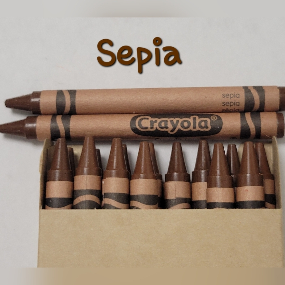 16ct Crayola Crayons (Sepia) Single Color Bulk Lot